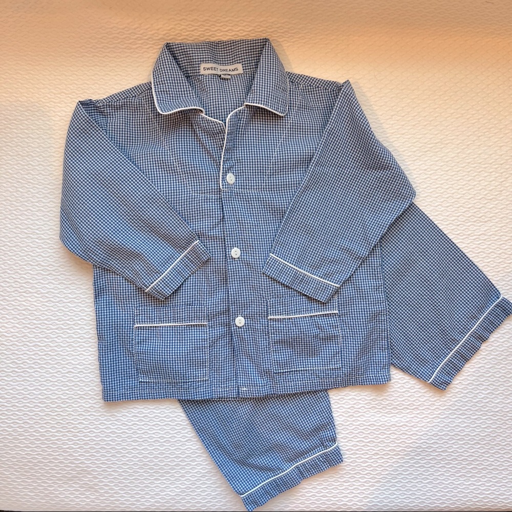 Sweet Dreams Navy Gingham Pajamas